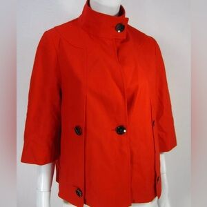 Carlisle Size 6 100% wool rarely worn jacket. Orange/Red